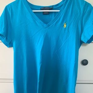 Blue polo T-shirt